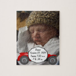 Boys Nursery Classic Car ger sötröda Retro-bilar Pussel