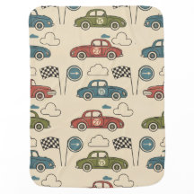 Boys Nursery Set: Lil'Racer Baby Blanket