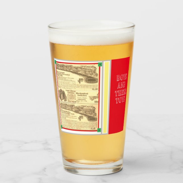 Boys och deras leksak helgdag glaskopp (Framsida fylld)