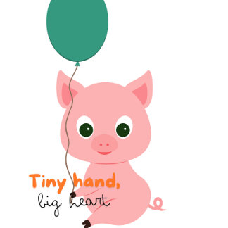 Boys och flickor Tonåring T-shirt för gris-grafik 