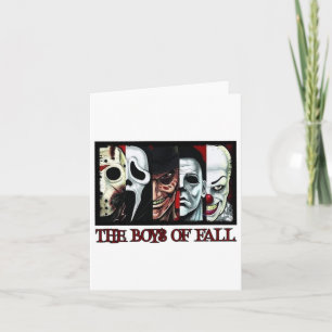Boys of Fall Horror Films Halloween Kort