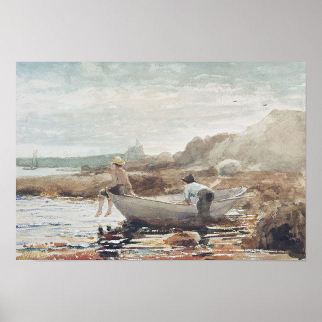Boys på Beach Poster (Framsidan)