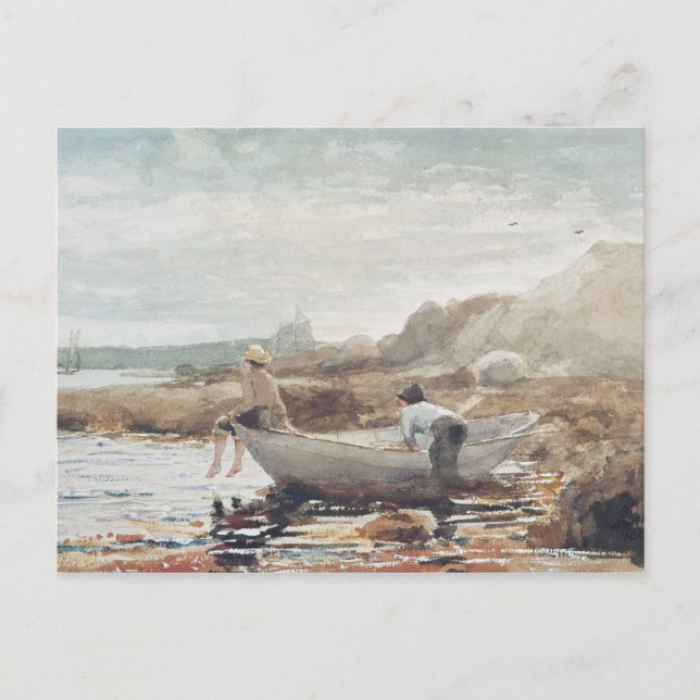 Boys på Beach Vykort (Framsida)