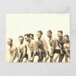 Boys på en Rope Vykort