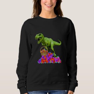 Boys Påsk Dino Bunny Egg Hunt Dinosaur Trex T re Shirt