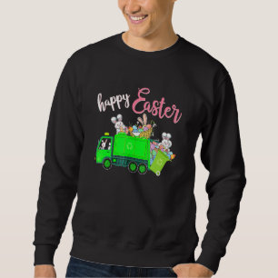 Boys Påskägg Bunnies Glad påsk Ridding Garb Lång Ärmad Tröja