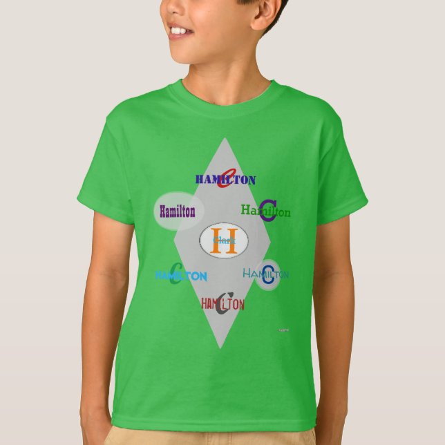 Boy's Personalized T-Shirt HAMbyWG (Framsida)