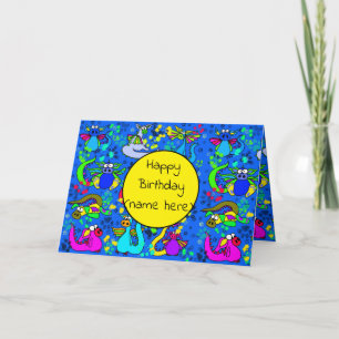 Boys Personlig Dragon Birthday Card Kort