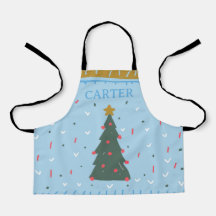 Boys Personlig jul Kitchen Apron