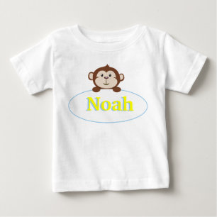 Boys Personlig Monkey Shirt T-shirt
