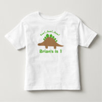 Boys Personlig Stegosaurus Dinosaur T-Shirt