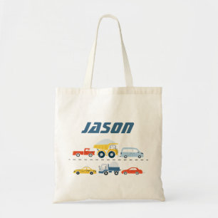Boys Personlig Transport Fordon Tote Bag Tygkasse