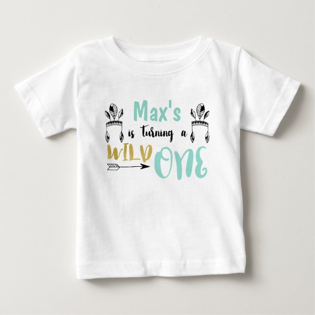 Boys Personlig Vild One Raglan Shirt Tröja (Framsida)