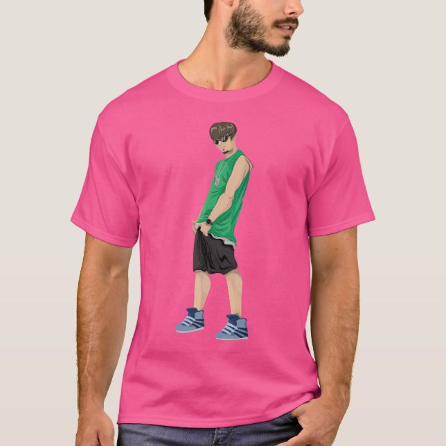 Boys Play Basketball Team T Shirt (Framsida)