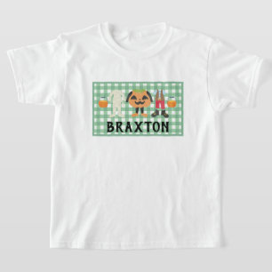 Boys Play Bus eller godis Halloween T-Shirt
