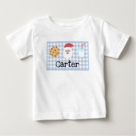 Boys Play Santa's Mjölk och Cookies Baby T-Shirt