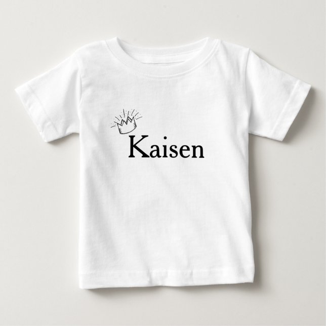 Boys Prince Krona Personlig T Shirt (Framsida)