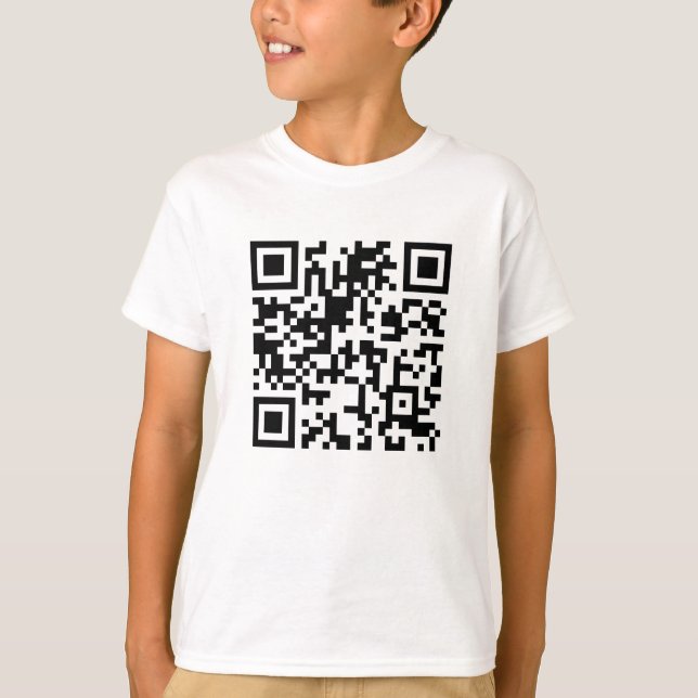 Boys Qr-Code T-Shirt (Framsida)