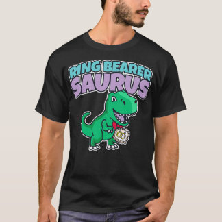 Boys Ring Bearer Dinosaur Bröllopsfest T Shirt