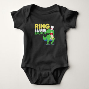 Boys Ring Bearer Dinosaur Rex-Bröllopsfest T Shirt
