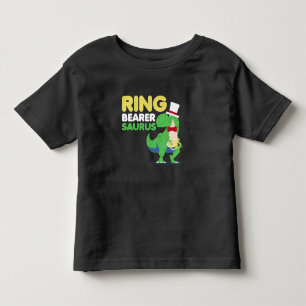 Boys Ring Bearer Dinosaur Rex Bröllopsfest T Shirt