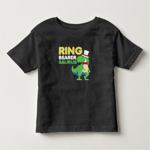 Boys Ring Bearer Dinosaur Rex-Bröllopsfest T Shirt