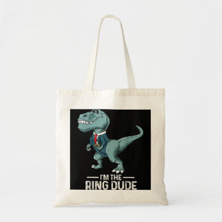 Boys Ring Bearer T-Rex Dinosaur Bröllopsfest Gift Tygkasse