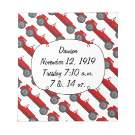 Boys Room Classic Car ger sötröda Retro-bilar Anteckningsblock