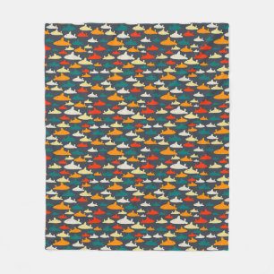Boys Shark Mönster Fleece Blanket