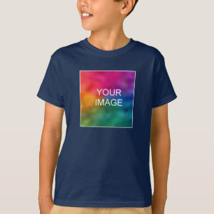 Boys: Skirterna lägger till bildtext, marin blå ma T Shirt