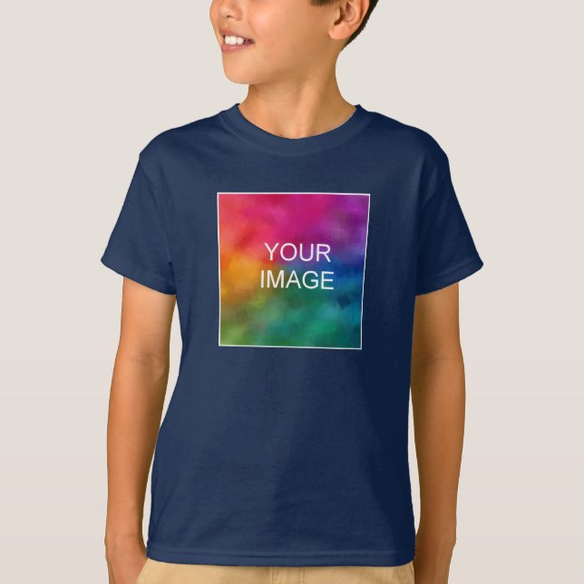 Boys: Skirterna lägger till bildtext, marin blå ma T Shirt (Framsida)