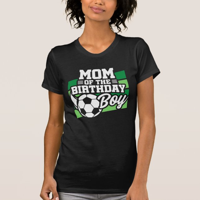 Boys Soccer Birthday Mamma - Boys Soccer Birthday T Shirt (Framsida)