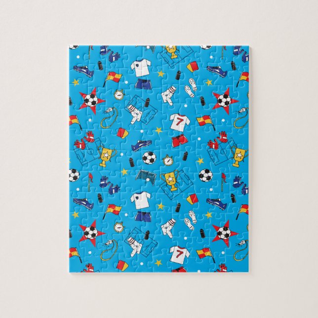 Boys Soccers fotbollsmatcher Pussel (Vertikal)