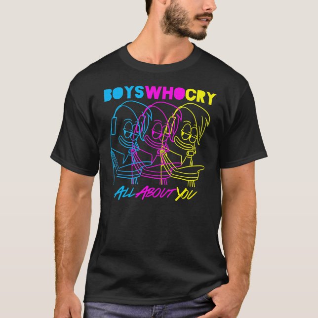 Boys som Gråter (cyan, Magenta, Gult) Klassisk T-S T Shirt (Framsida)