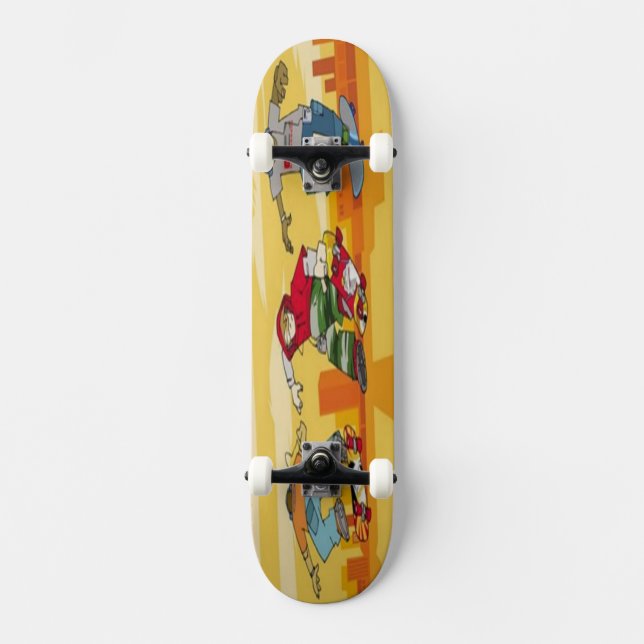 Boys som hoppar på Skateboardbord - Skateboard (Framsida)