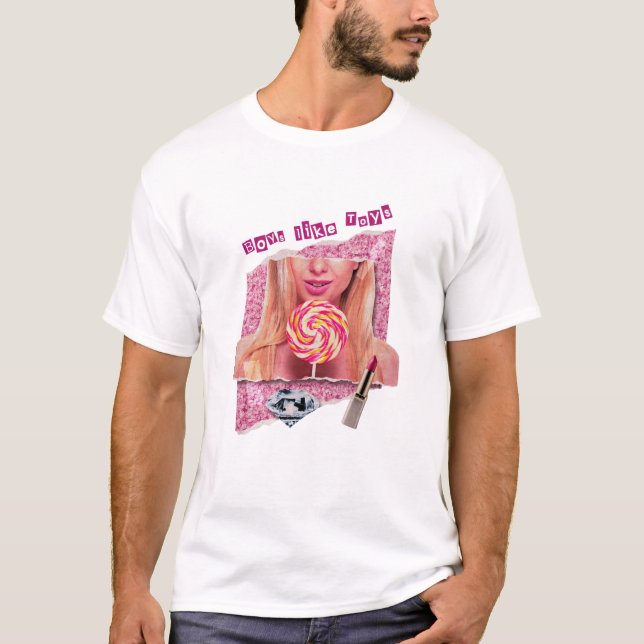 Boys som Leksak Collage T-Shirt (Framsida)