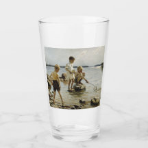 Boys som spelar på Shore (av Albert Edelfilt)