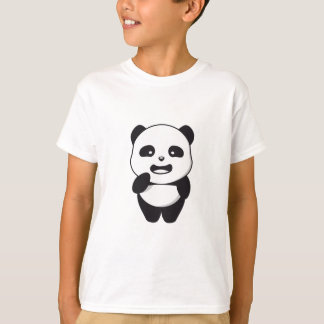 Boys söta panda t-shirt