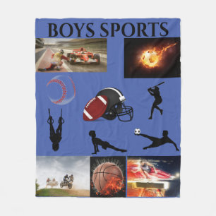 BOYS SPORTER FLEECE BLANKET.