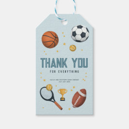 Boys Sports Tack Baby Shower Favoriter Presentetikett