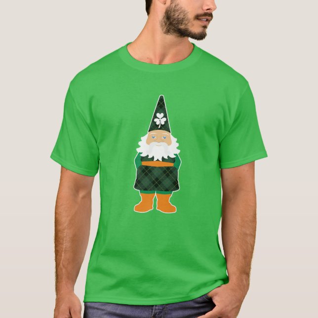 Boys St patricks day Cute Gnomes Leprechaunss Funn T Shirt (Framsida)