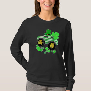 Boys St patricks day Monster Lastbil Leprechaun Sh T Shirt