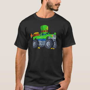 Boys St Pattys Day Lastbil Fordon Front Loader och T Shirt
