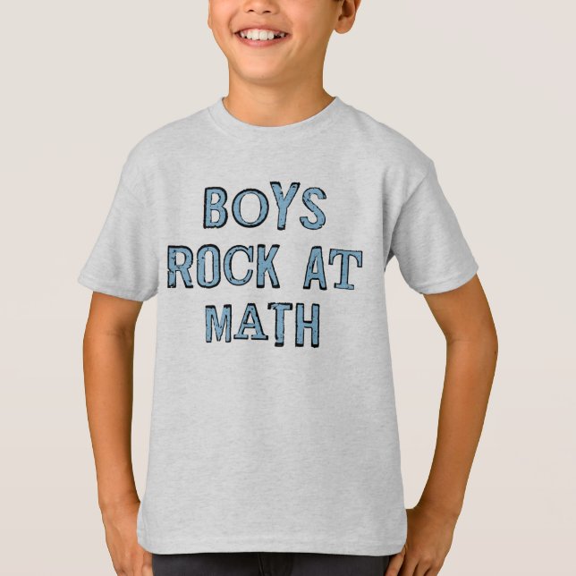 Boys Sten vid Math T Shirt (Framsida)