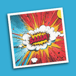 Boys Superhero Birthday Party Napkin Pappersservett