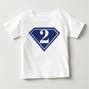 Boys Superhjälte 2:a födelsedagshjorten T Shirt