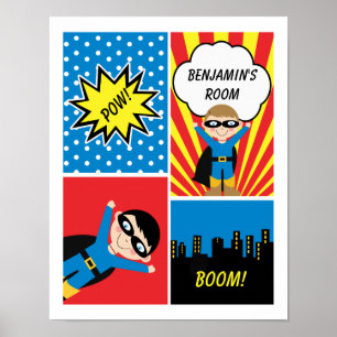 Boys Superhjälte-Personligen Poster