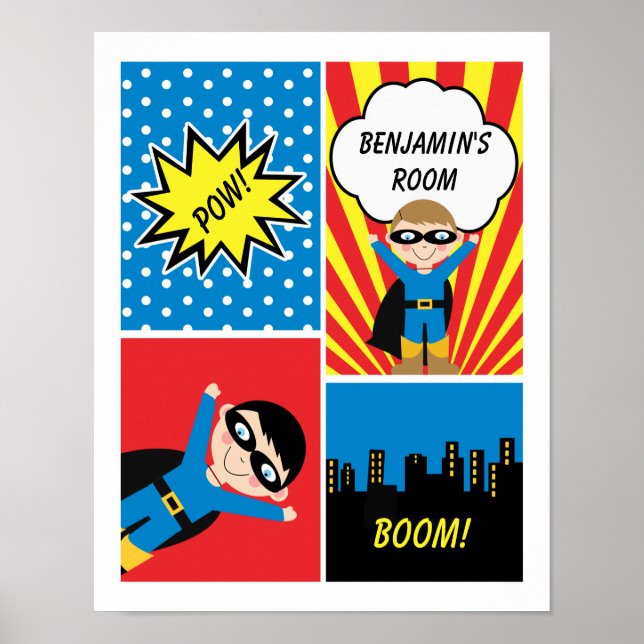 Boys Superhjälte-Personligen Poster (Framsidan)