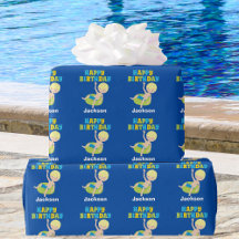 Boys Swimming Bassäng Party Kids Blue Birthday