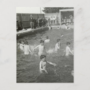 Boys Swimming, ca 1920 vykort